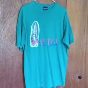 Nautica Teal Windsurf Graphic Tee